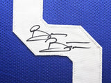 Seattle Seahawks Brian Bosworth Autographed Framed Blue Jersey MCS Holo #52965