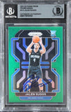 Magic Jalen Suggs Signed 2021 Panini Prizm Green #314 Rookie Card BAS Slabbed