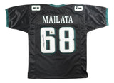 Jordan Mailata Philadelphia Signed Black Football Jersey BAS