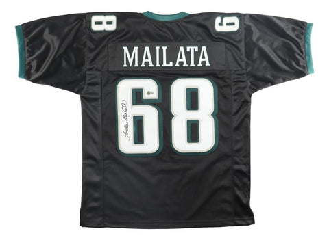 Jordan Mailata Philadelphia Signed Black Football Jersey BAS