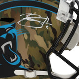 Bryce Young Carolina Panthers Autographed Riddell Camo Speed Replica Helmet