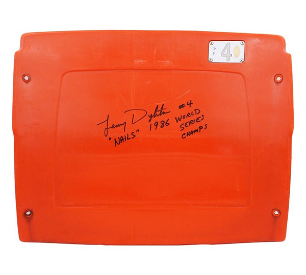 Lenny Dykstra Autographed/Signed New York Mets Shea Stadium Seatback with Insc