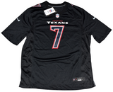CJ STROUD SIGNED AUTOGRAPHED HOUSTON TEXANS #7 BLACK NIKE JERSEY FANATICS