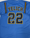 CHRISTIAN YELICH Signed Custom Replica Alternate Brewers Jersey AUTO - BAS