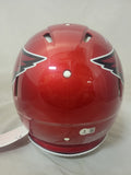 ANQUAN BOLDIN SIGNED ARIZONA CARDINALS FLASH SPEED AUTHENTIC HELMET BECKETT QR