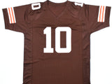 Quinshon Judkins Autographed Brown Pro Style Jersey - Beckett W Hologram *Black