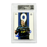 Ronaldo Nazario Signed 2025-26 Topps UCC BEST OF THE BEST - BGS 5.5 AUTO 9