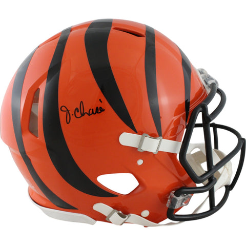 Ja'Marr Chase Autographed Cincinnati Bengals Authentic Helmet Beckett 50902