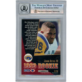 Jerome Bettis Autographed 1993 Select #172 Slabbed Trading Card Beckett 50636