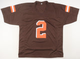 Johnny Manziel Signed Browns Color Rush Jersey Inscribed "F***Cleveland"/Beckett