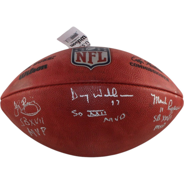 Riggins Rypien Williams Signed Washington Redskins Football AS IS Beckett 35611