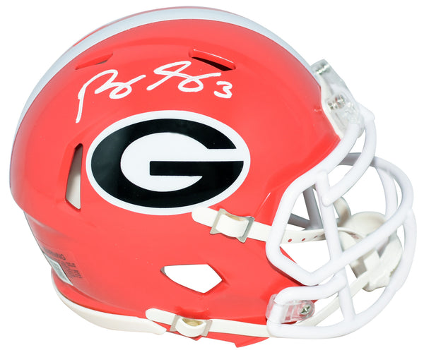 ROQUAN SMITH SIGNED GEORGIA BULLDOGS SPEED MINI HELMET BECKETT