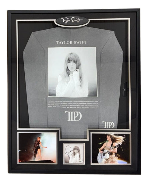 Taylor Swift Framed Swift Tortured Poets Department Shirt w/ Signed Insert