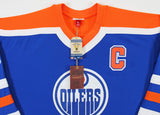 Oilers Wayne Gretzky Signed Blue 1986-87 Vintage Hockey M&N Jersey BAS #AC26680