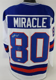 Robert O'Neill Signed 1980 Team USA 'Miracle' Hockey Jersey "Never Quit" (PSA)