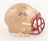 Zay Flowers Signed Boston College Eagles Speed Mini Helmet (JSA COA) Ravens W.R.