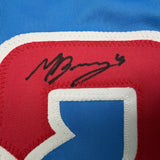 Autographed/Signed Moises Ballesteros Chicago Blue CC Jersey Beckett COA