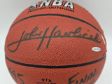 John Havlicek Autographed NBA Leather Basketball Celtics (Damaged) UDA AAK24590