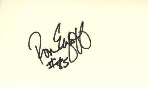 Ron Egloff Autographed Denver Broncos Index Card Beckett 45326