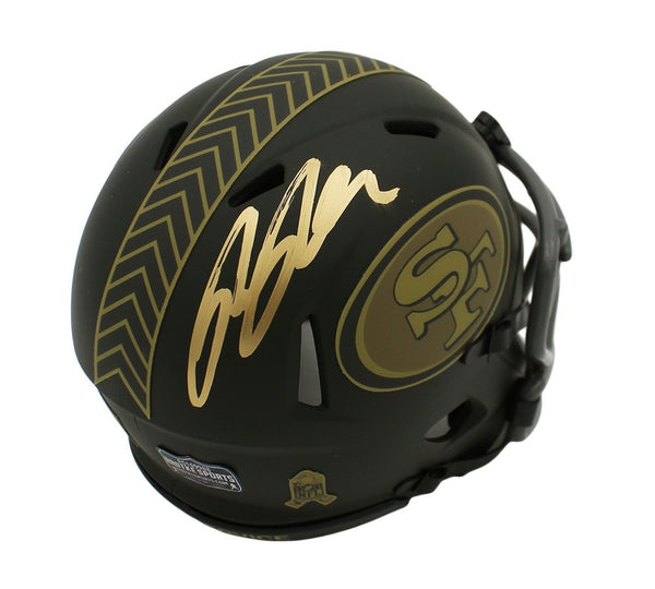 Ricky Pearsall Signed San Francisco 49ers Speed Salute to Service 4 Mini Helmet