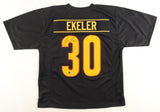 Austin Ekeler Signed Washington Commanders Black Jersey (Beckett) Running Back