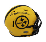 Terry Bradshaw Signed Pittsburgh Steelers Speed Rave NFL Mini Helmet