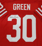 Nebraska Cornhuskers AHMAN GREEN Signed Custom Red Replica Jersey AUTO - JSA