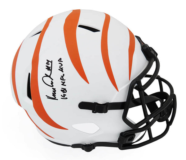 Ken Anderson Signed Bengals Lunar Eclipse F/S Speed Rep Helmet w/81 MVP (SS COA)