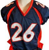 Darian Stewart Autographed/Inscribed Custom Navy Denver Broncos Jersey BAS COA