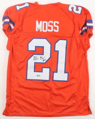 Riley Moss Signed Denver Broncos Pro Cut Jersey (Beckett) 2023 3rd Rnd Pick D.B.