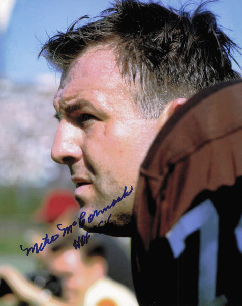 Mike McCormack Autographed 8x10 Photo Cleveland Browns "HOF 84" SKU #245847