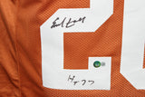 Earl Campbell Autographed College Style Orange XL Jersey HT Beckett 35505