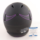CRIS CARTER SIGNED VIKINGS F/S ECLIPSE SPEED AUTHENTIC HELMET BECKETT
