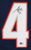 Ty Law Signed New England Patriots Jersey (Beckett) 3xSuper Bowl Champ /Def Back