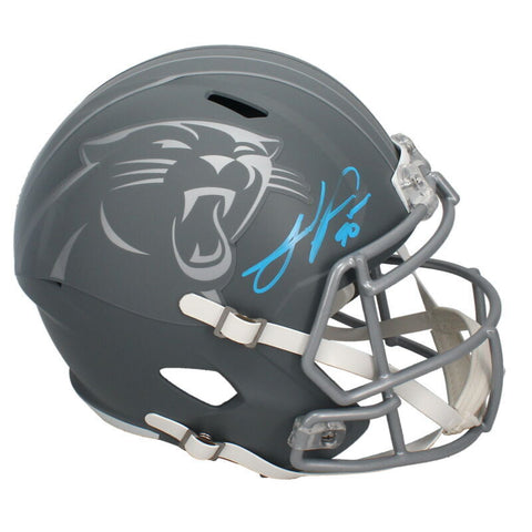 Julius Peppers Autographed Panthers Slate Full Size Speed Helmet Beckett