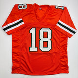 Autographed/Signed Cooper Barkate Miami Orange College Jersey BAS COA