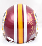 Jeff Bostic Autographed Washington Mini Helmet w/3x SB Champ- JSA W *GOLD