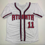 Autographed/Signed Gary Sheffield Atlanta White Baseball Jersey Beckett BAS COA