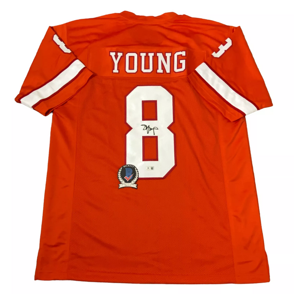 STEVE YOUNG SIGNED CUSTOM TAMPA BAY BUCCANEERS BUCS JERSEY BECKETT