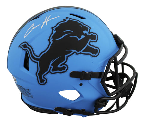 Lions Aidan Hutchinson Signed Rave Full Size Speed Proline Helmet BAS Witnessed