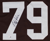 Bob Golic Signed Cleveland Browns Jersey (JSA) 3xPro Bowl Defensive Tackle