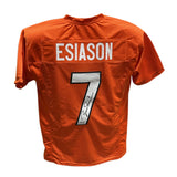 Boomer Esiason Autographed/Signed Pro Style Orange Jersey Beckett 40424