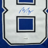 Framed Autographed/Signed Ondrej Palat 35x39 Tampa Bay Blue Jersey JSA COA