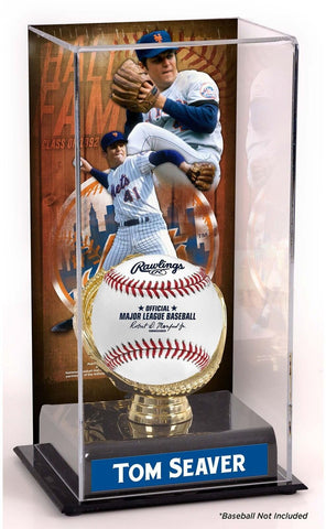 Tom Seaver New York Mets Hall of Fame Sublimated Display Case with Image