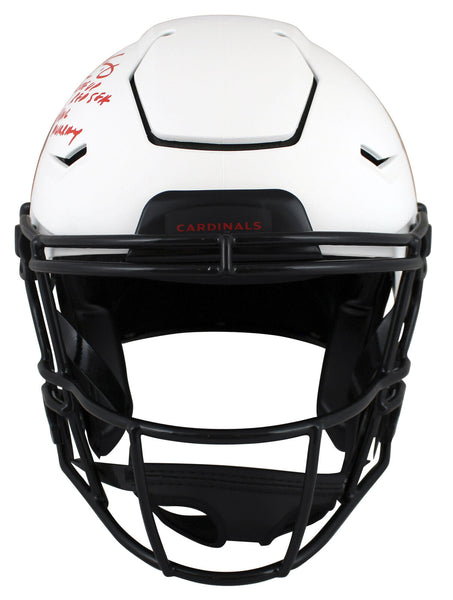 Cardinals Kyler Murray 2x Insc Signed Lunar Speed Flex Full Size Helmet BAS Wit