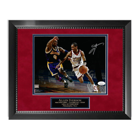 Allen Iverson Signed Autographed 8x10 Photograph Framed to 11x14 JSA