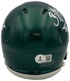 Brian Dawskins Autographed Philadelphia Eagles Football Mini Helmet Beckett COA