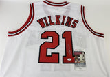 Dominique Wilkins Signed Georgia Bulldogs Jersey (JSA COA) #3 Overall Pck 1982
