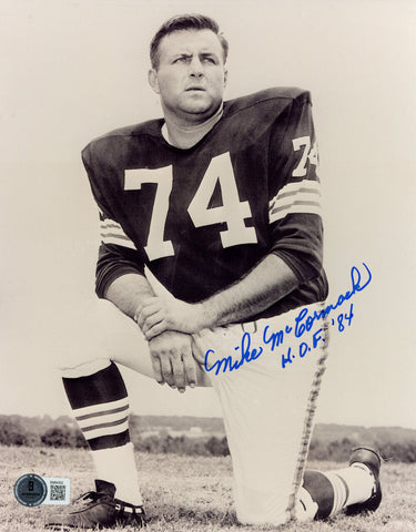 Mike McCormack Signed Cleveland Browns 8x10 Photo HOF Beckett 45535