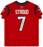 Framed C.J. Stroud Houston Texans Signed Red Nike Elite Jersey